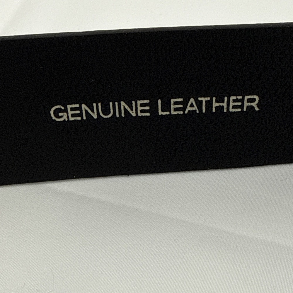 Fossil Mens Black Genuine Leather Belt Silver Buckle Size 40 Casual Career - Picture 11 of 16